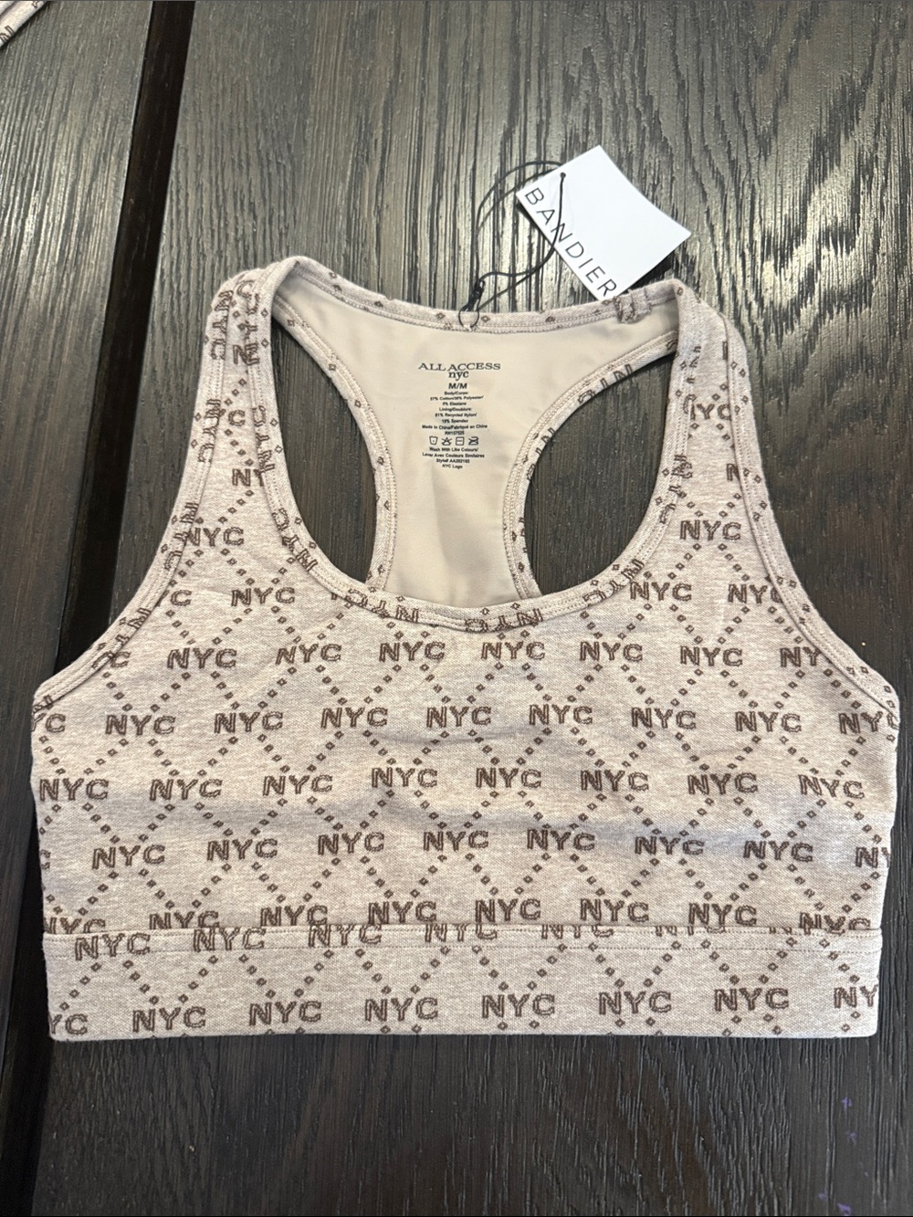 Bandier NYC sports bra